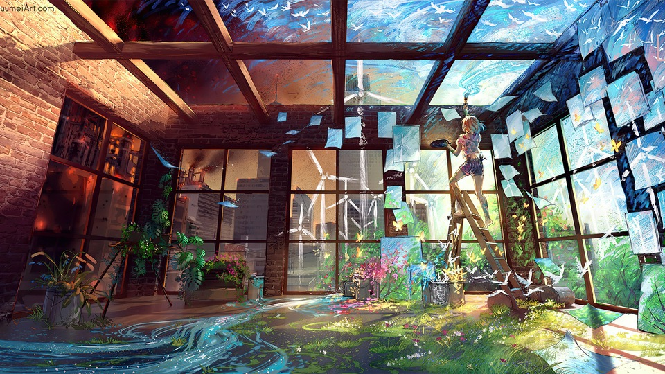 कल्पना चित्रकारी लड़की 4कश्मीर