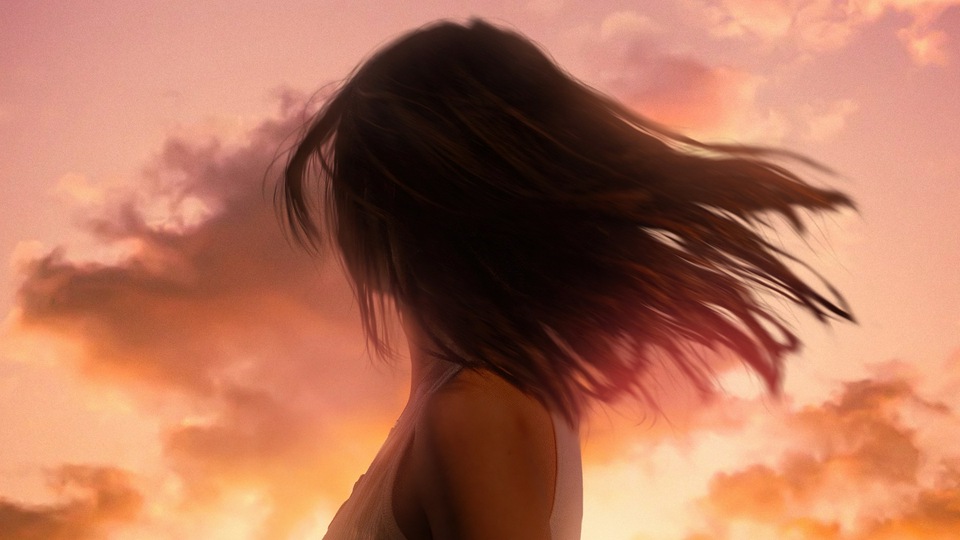 हवा में बाल