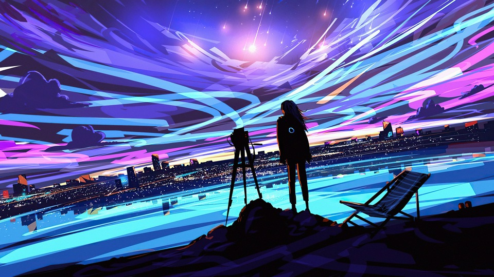 रंगीन सपना आकाश