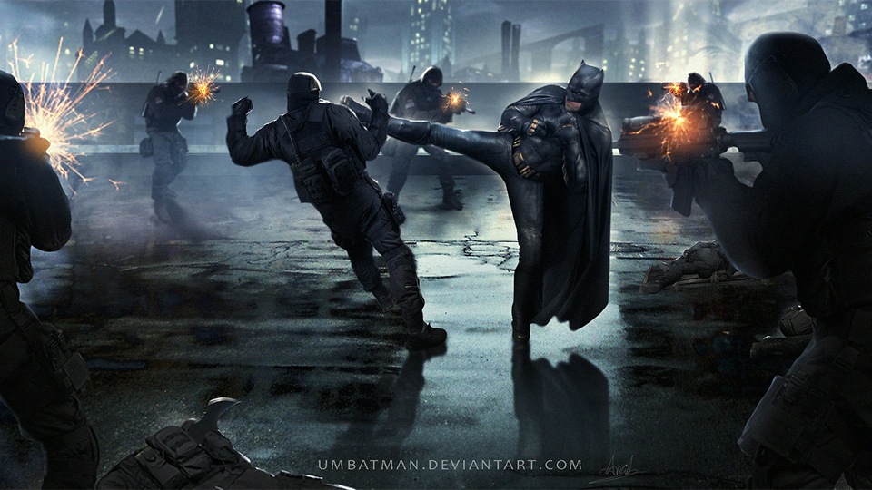 बैटमैन छत लड़ाई