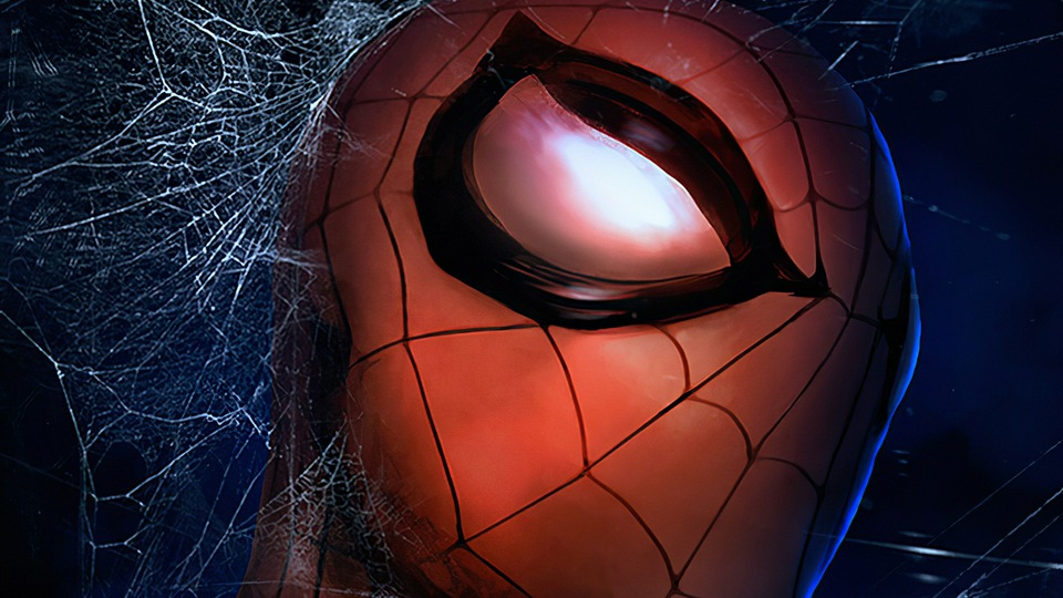 स्पाइडरमैन पेंट कलाकृति