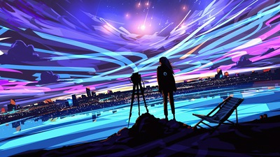 रंगीन सपना आकाश