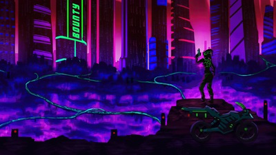 कार्बन सिटी 4के में बाउंटी हंटर