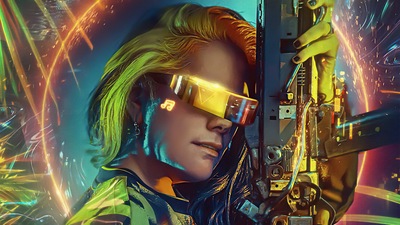 गोल्डन गन 4 के साथ लड़का