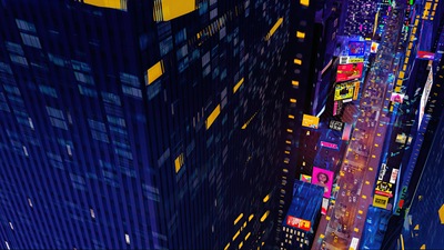 बिल्डिंग सिटीस्केप ट्रैफिक लाइट्स 5 के