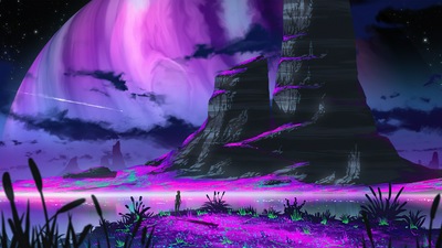 बैंगनी जादू भूमि