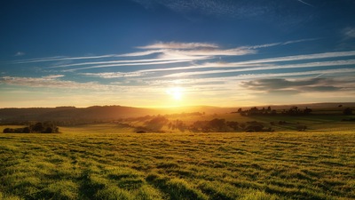 फाइंडन पर सूर्यास्त