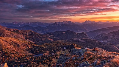 ऑस्ट्रिया पहाड़ों प्रकृति दृश्यों