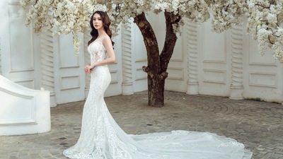 दुल्हन शादी की पोशाक सफेद पोशाक